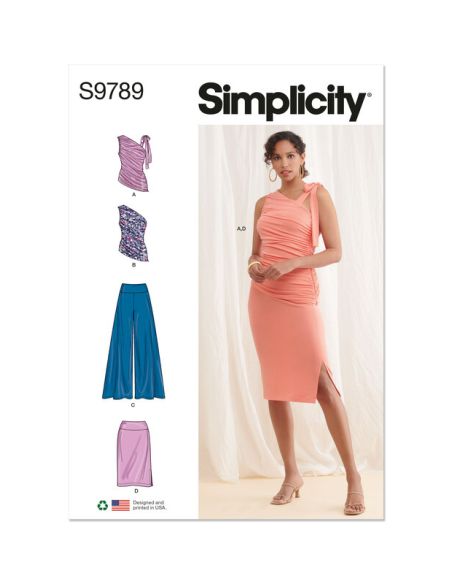 Patron Simplicity 9789.D5 - Haut, pantalon et jupe