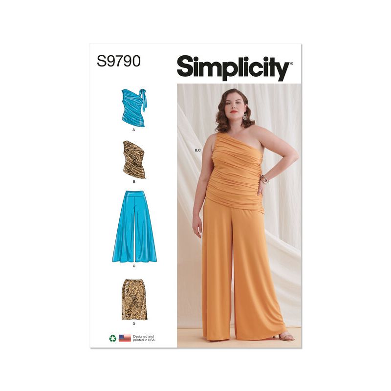 Patron Simplicity 9790.W2 - Haut, pantalon et jupe