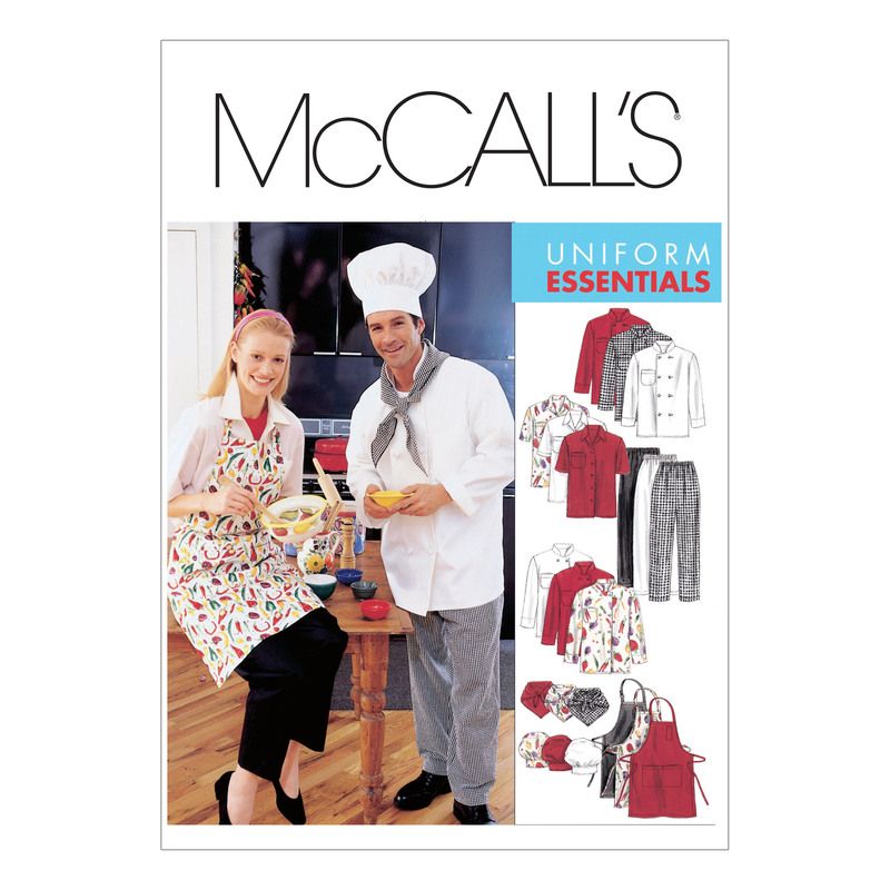 Patron McCall's 2233.S - Veste, chemise, tablier, pantalon, foulard et chapeau