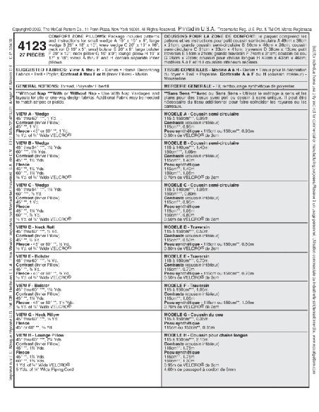 Patron McCall's 4123.OS - Coussins