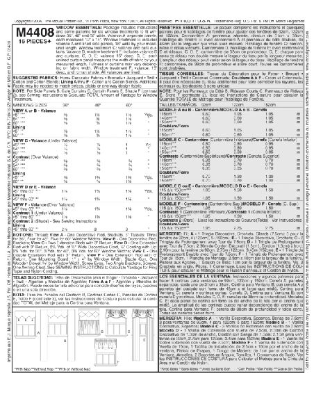 Patron McCall's 4408.OS - Rideaux