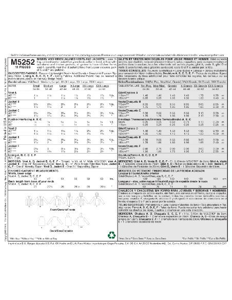 Patron McCall's 5252.XM - Gilets et vestes