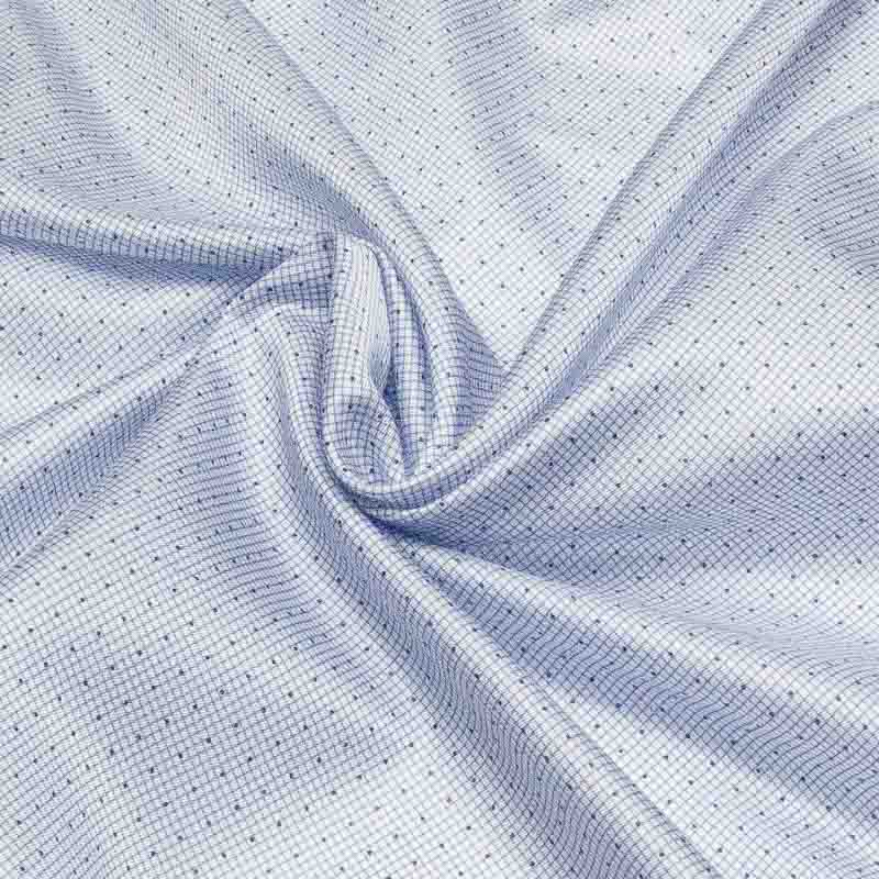 Doublure acétate & viscose - Quadrillage à pois