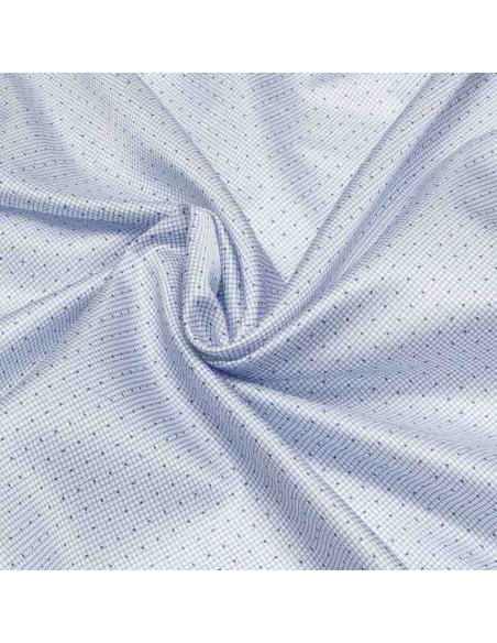Doublure acétate & viscose - Quadrillage à pois