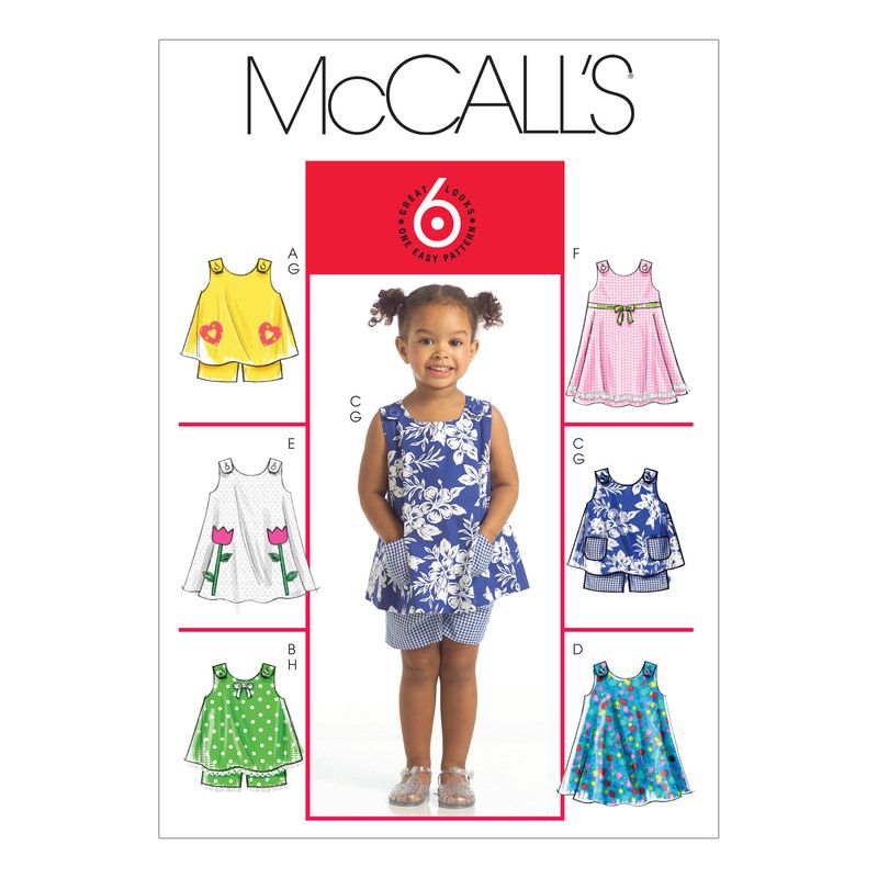 Patron McCall's 5416.CCB - Haut, robe et short