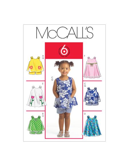 Patron McCall's 5416.CCB - Haut, robe et short