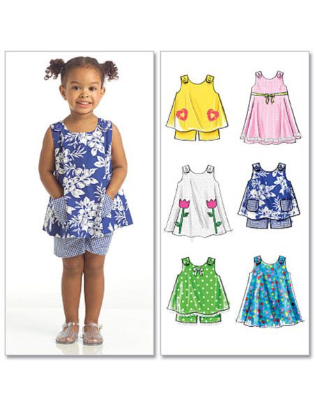 Patron McCall's 5416.CCB - Haut, robe et short