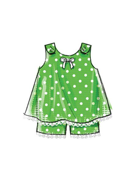 Patron McCall's 5416.CCB - Haut, robe et short