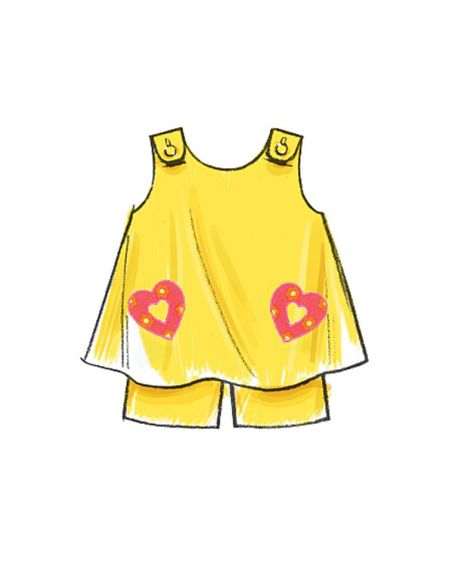 Patron McCall's 5416.CCB - Haut, robe et short