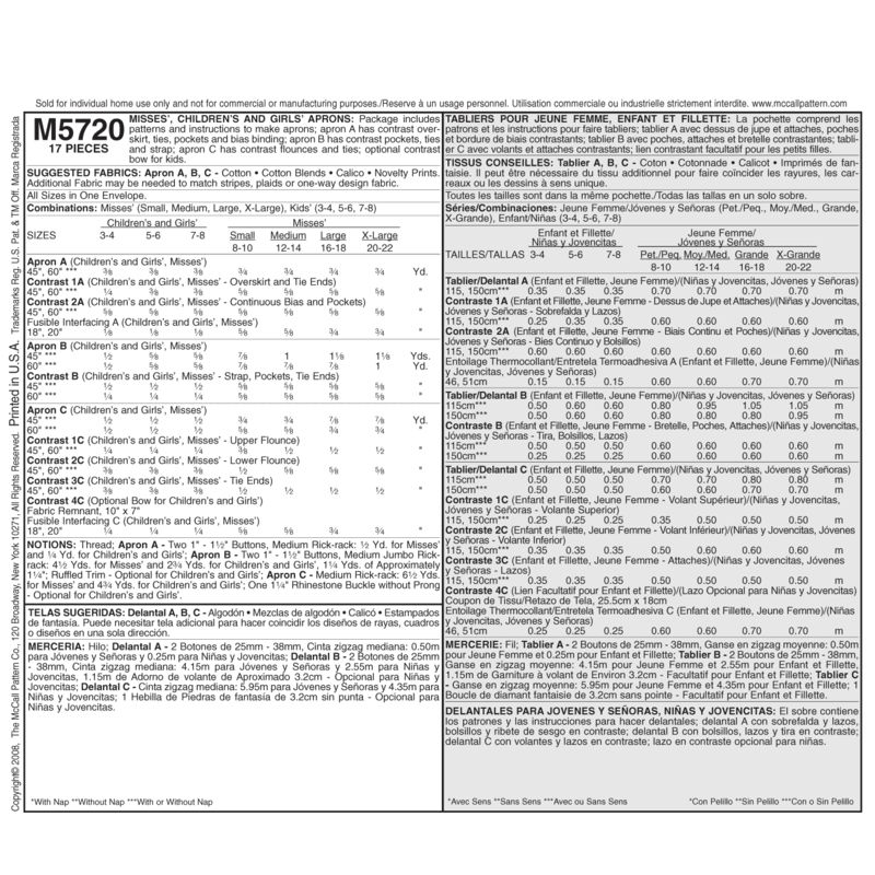 Patron McCall's 5720.OS - Tabliers