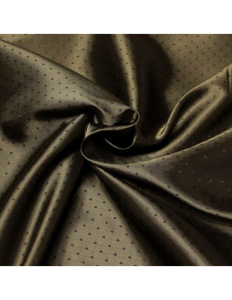 Doublure acétate & viscose - Losange kaki