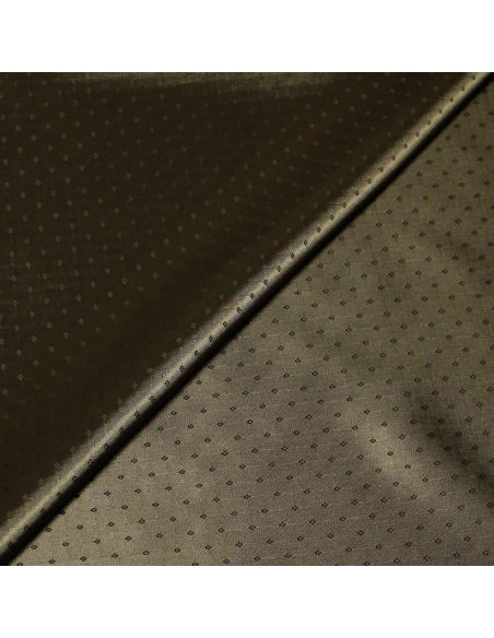 Doublure acétate & viscose - Losange kaki