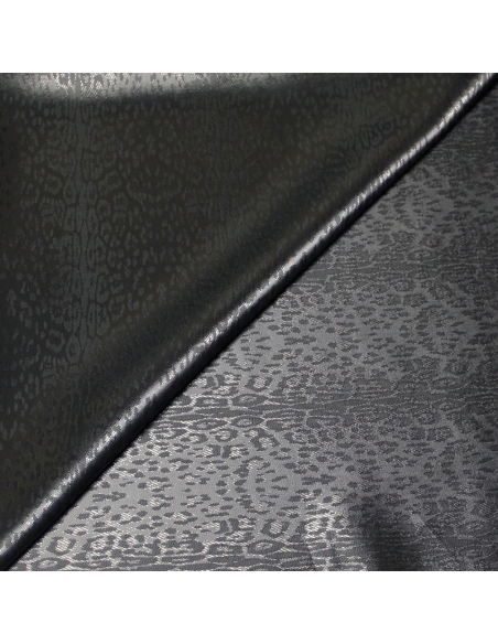 Doublure acétate & viscose - Léopard gris