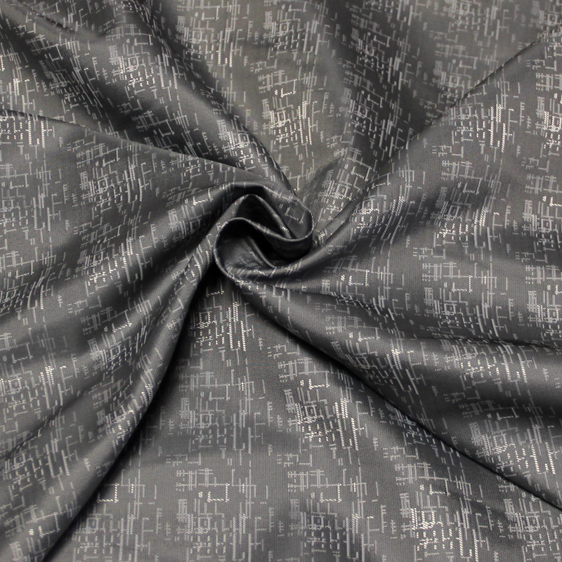 Doublure - Motif blanc fond gris