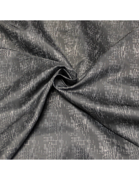 Doublure - Motif blanc fond gris