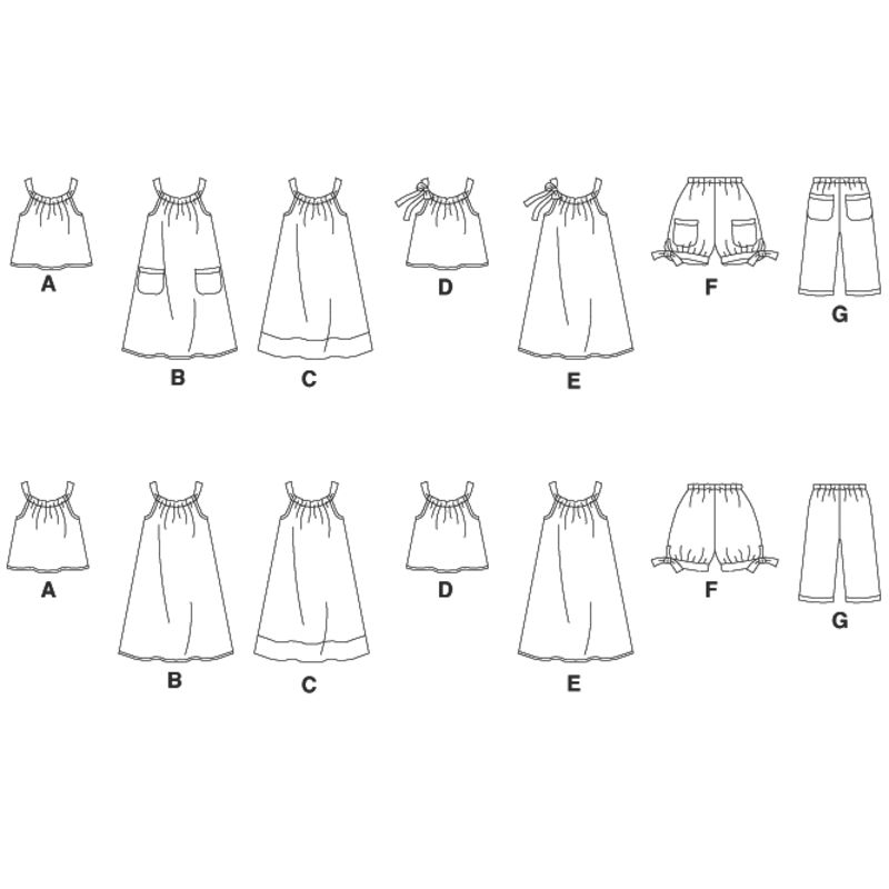 Patron McCall's 5797.CCE - Haut, robe, short et pantalon