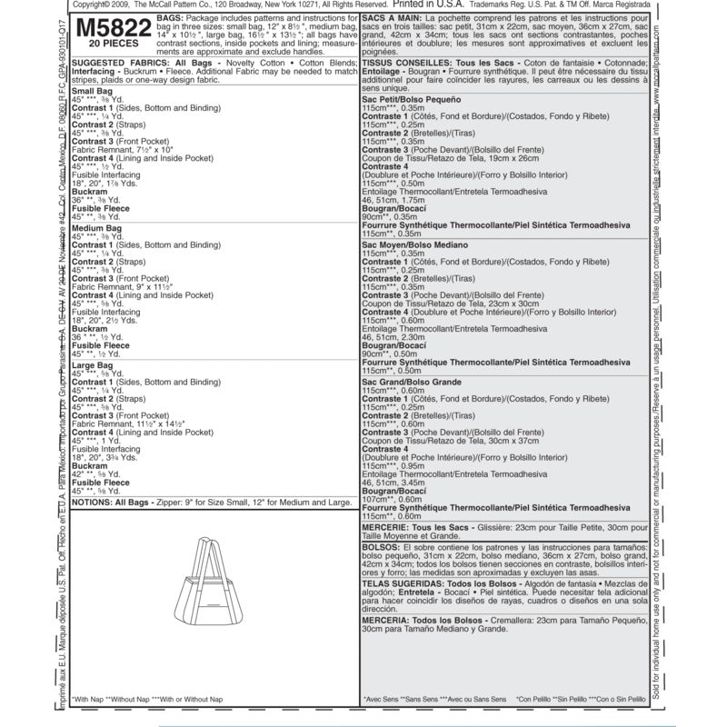 Patron McCall's 5822.OS - Sacs à main