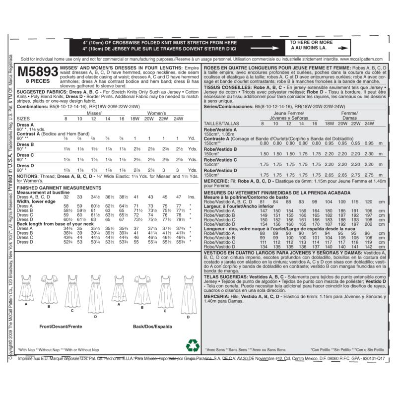 Patron McCall's 5893.B5 - Robe