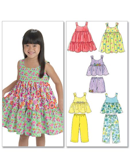 Patron McCall's 6017.CB - Haut, robe, short et pantalon