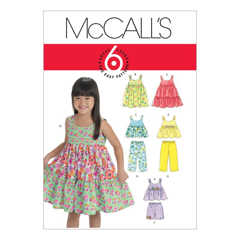 Patron McCall's 6017.CB - Haut, robe, short et pantalon