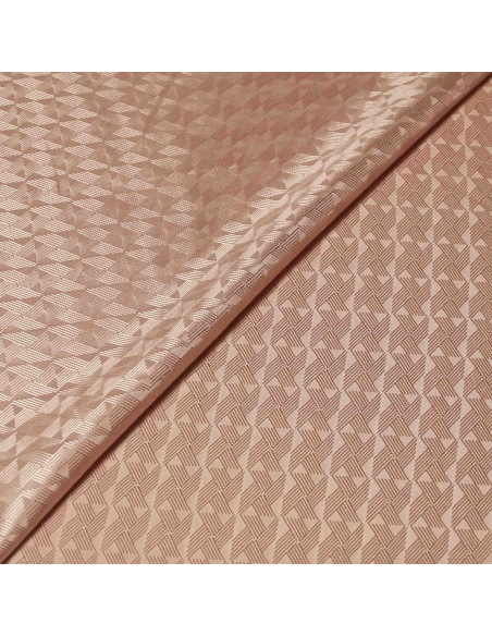 Doublure - Géométrie rose