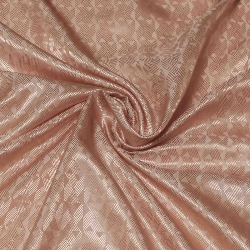 Doublure - Géométrie rose