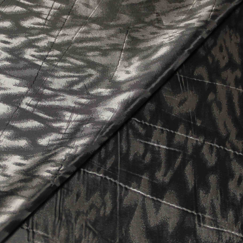 Doublure acétate & viscose - Camouflage argenté