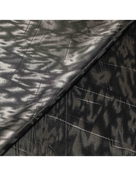 Doublure acétate & viscose - Camouflage argenté