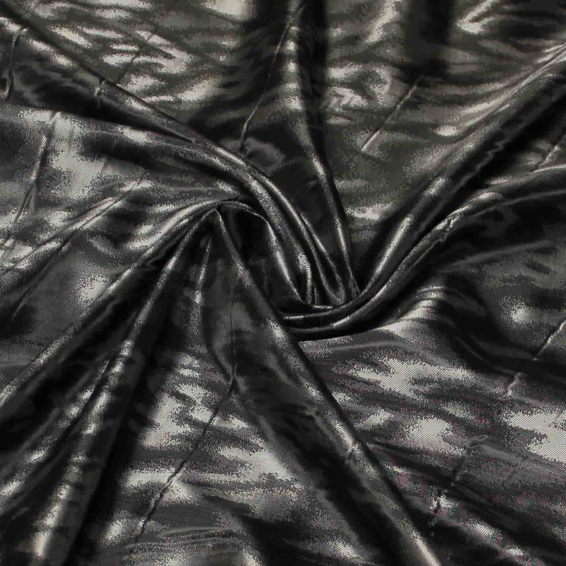 Doublure acétate & viscose - Camouflage argenté