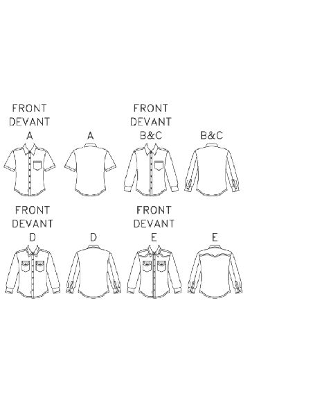 Patron McCall's 6044.XM - Chemises