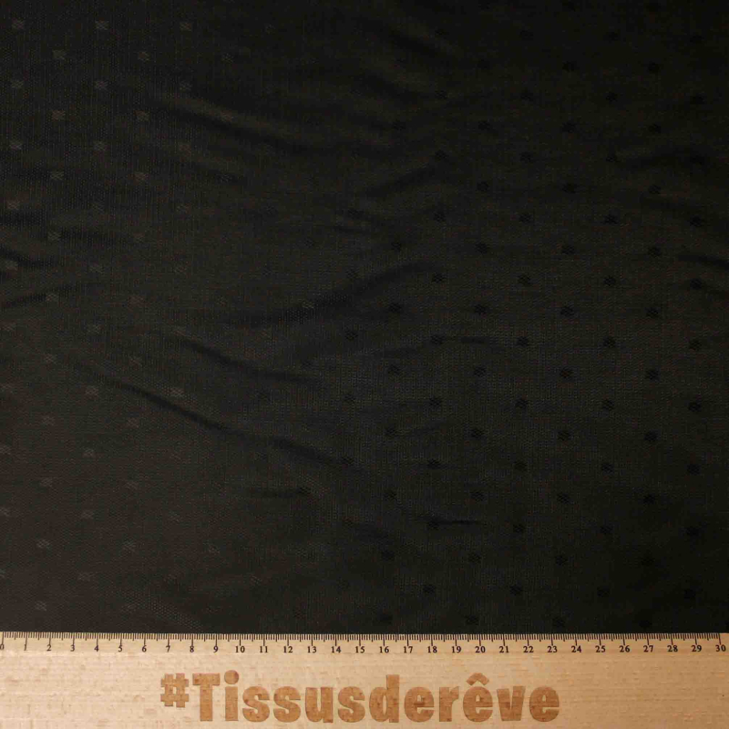 Doublure acétate & viscose - Pixel marron