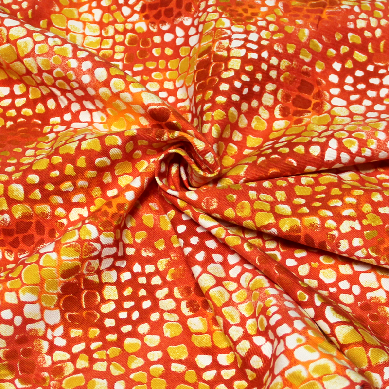 Gabardine coton & élasthanne - Mosaïque solaire