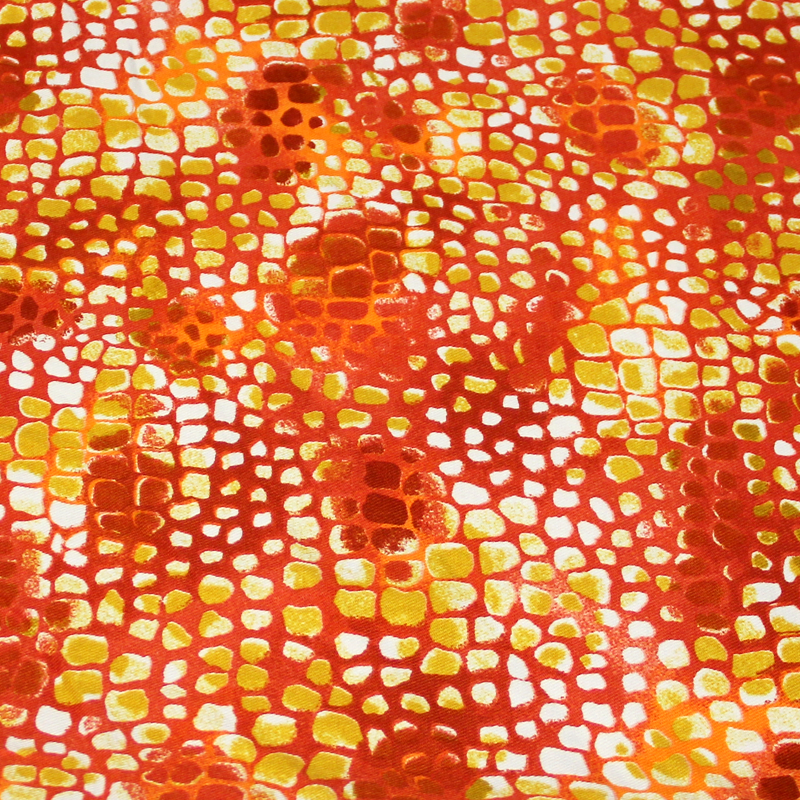 Gabardine coton & élasthanne - Mosaïque solaire