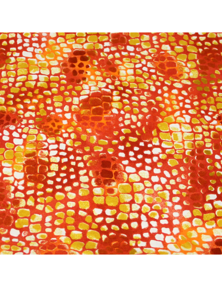 Gabardine coton & élasthanne - Mosaïque solaire