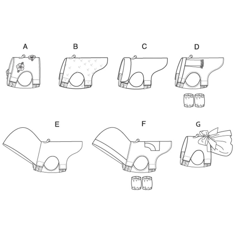 Patron McCall's 6218.OS - Vêtements pour animal domestique