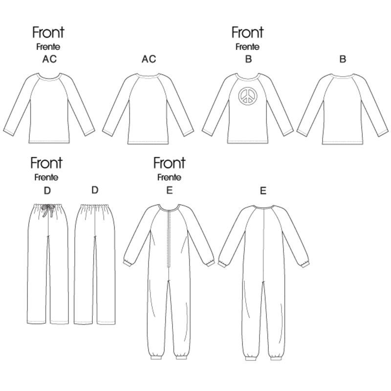 Patron McCall's 6251.Y - Haut, pantalon et combinaison
