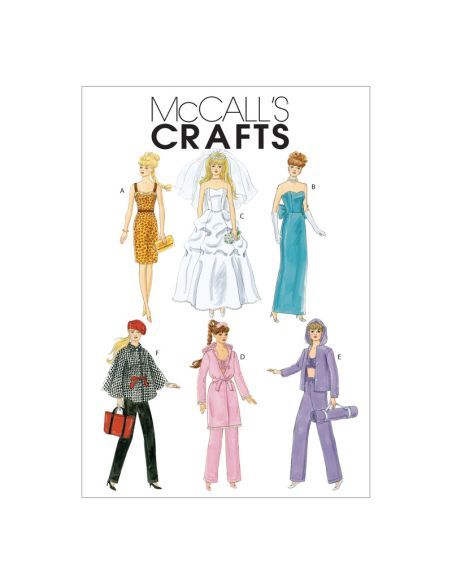 Patron McCall's 6258.OS - Vêtements de mode pour poupée de 46cm