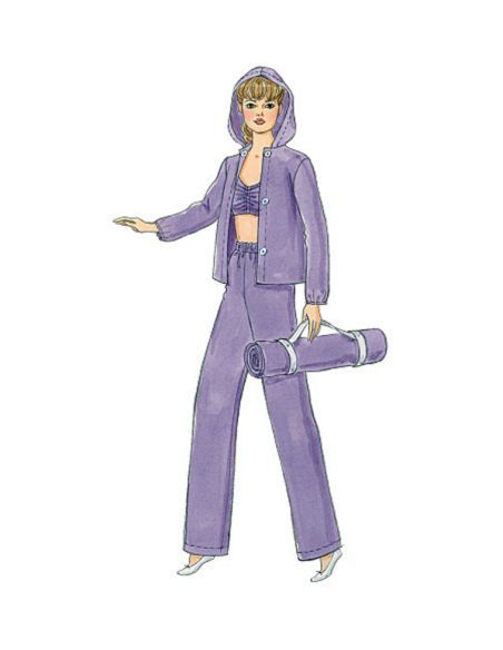 Patron McCall's 6258.OS - Vêtements de mode pour poupée de 46cm