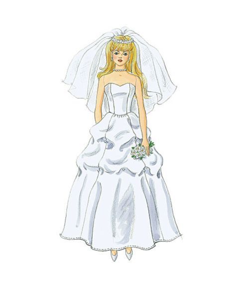 Patron McCall's 6258.OS - Vêtements de mode pour poupée de 46cm