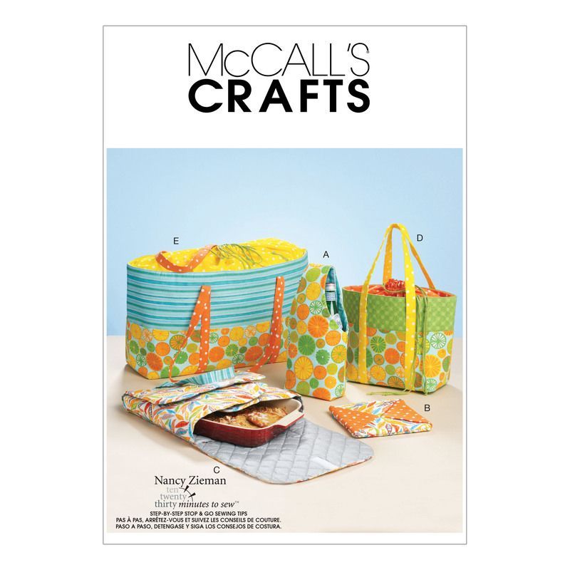 Patron McCall's 6338.OS - Porte-aliments, manique de cuisine et sac pique-nique