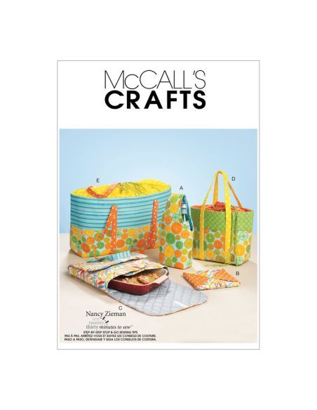 Patron McCall's 6338.OS - Porte-aliments, manique de cuisine et sac pique-nique