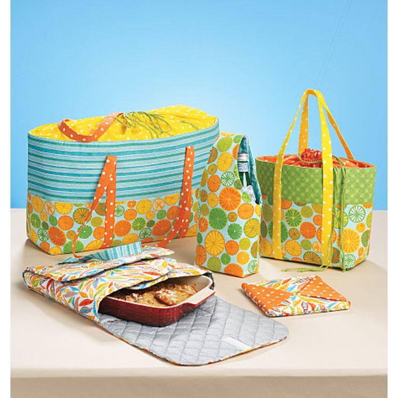 Patron McCall's 6338.OS - Porte-aliments, manique de cuisine et sac pique-nique