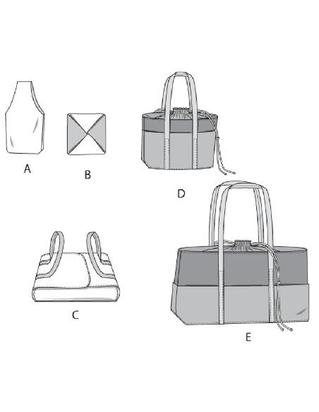 Patron McCall's 6338.OS - Porte-aliments, manique de cuisine et sac pique-nique