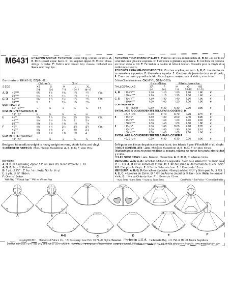 Patron McCall's 6431.CX - Ponchos