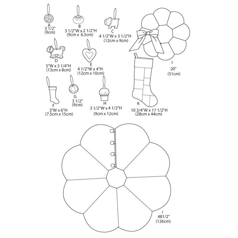 Patron McCall's 6453.OS - Décoration de Noël