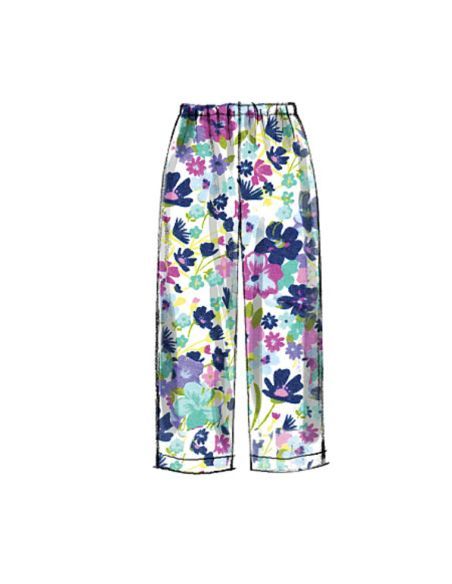 Patron McCall's 6474.B5 - Haut, tunique, chemise de nuit et pantalon