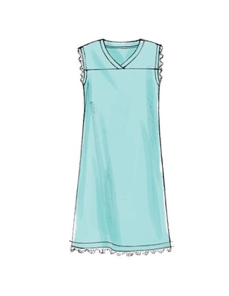 Patron McCall's 6474.B5 - Haut, tunique, chemise de nuit et pantalon
