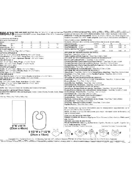 copy of Patron McCall's 6108.OS - Bavoirs et cache-couches