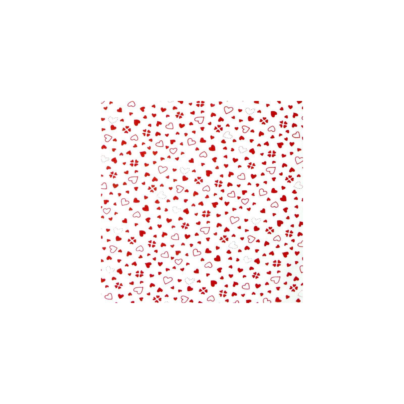 Tissu Coton imprimé coeurs rouge