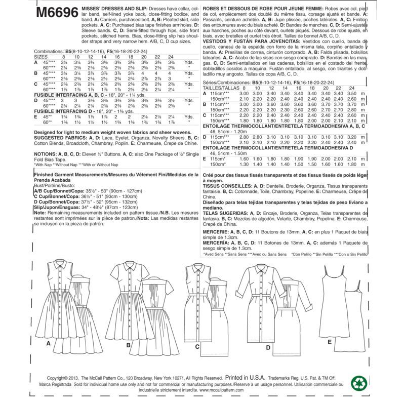 Patron McCall's 6696.B5 - Robes